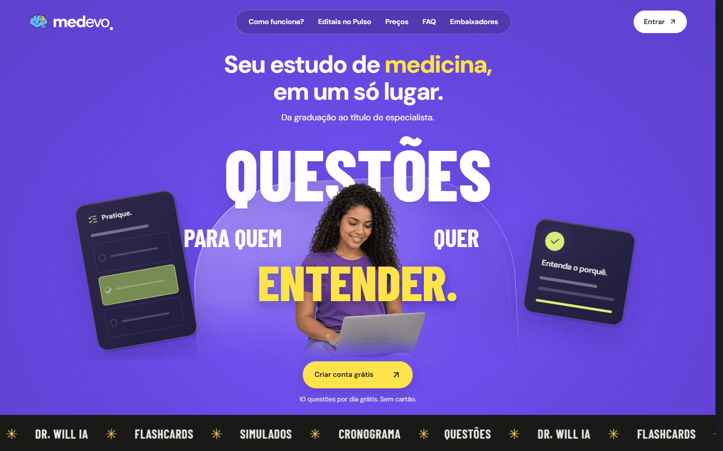 Página inicial do Medevo
